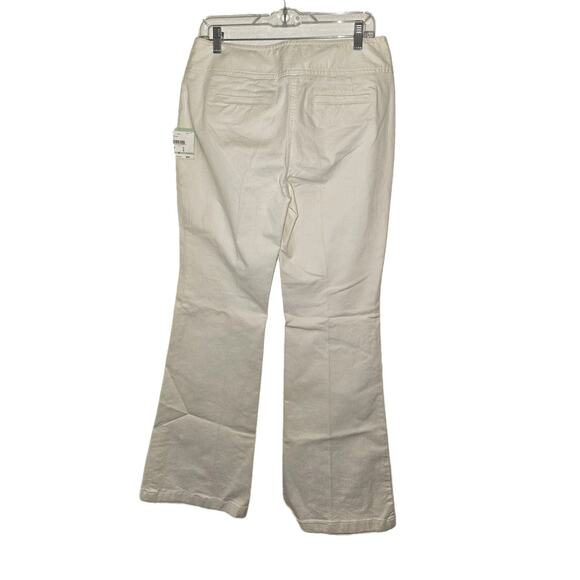 NWT! Anne Klein White Denim Jeans Wide Bottoms Size 8 - Picture 4 of 10